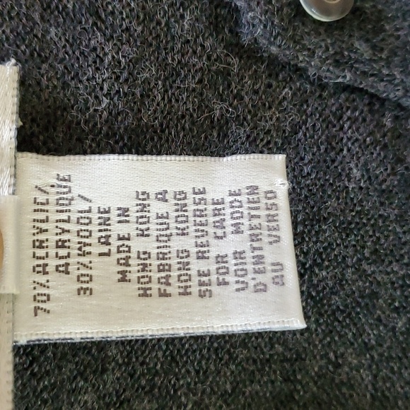 Oscar de la Renta Embroidered Wool blend Cardigan Sweater size small - Picture 8 of 8